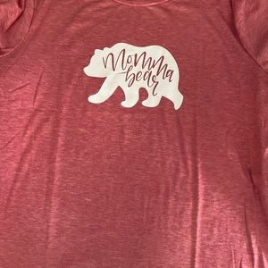 Pink mama bear t shirt